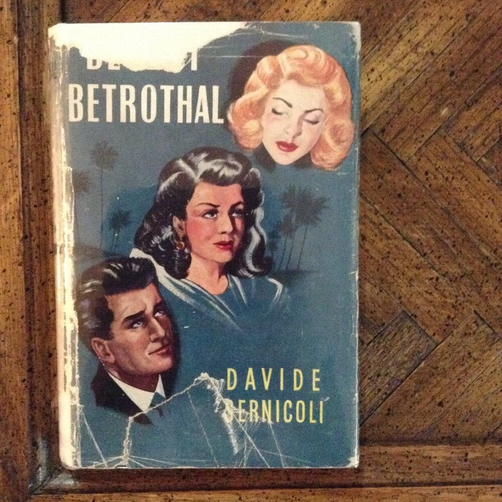 ORIGINAL Desert Betrothal (1948) by Davide Sernicoli Vintage Romance Novel Sheik